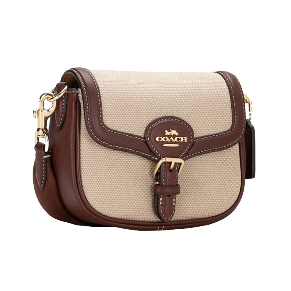 Elegant Canvas Style Crossbody Shoulder Bag